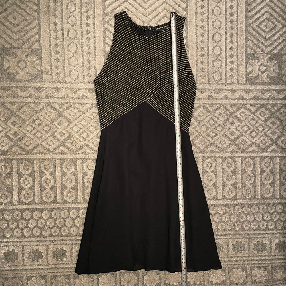 Rhapsody Party Dress Black and Gold Sparkly Size 6 - Picture 6 of 8